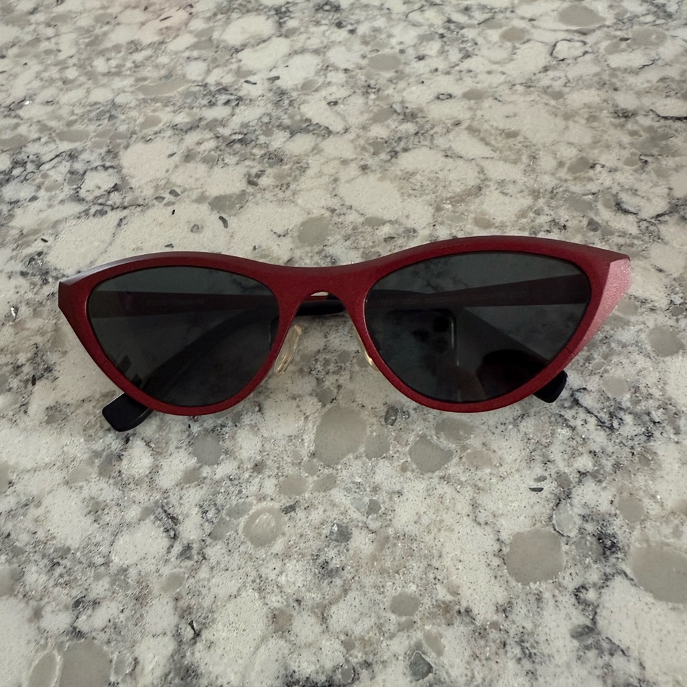 Dark Red Theo Montana Glasses